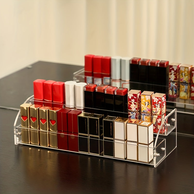 Transparent 6 Tier Nail Polish Lipstick Organizer Storage Case