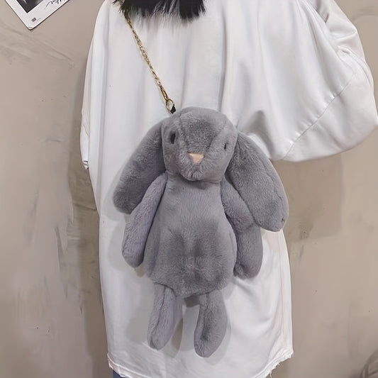 Rabbit Plush Crossbody Bag Children's Cartoon Doll Shoulder Bag