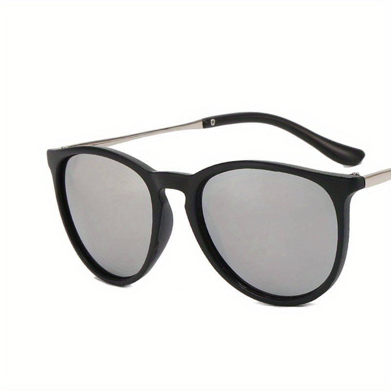 Round Frame Sunglasses For Women Men Minimalist Cat Eye Glasses