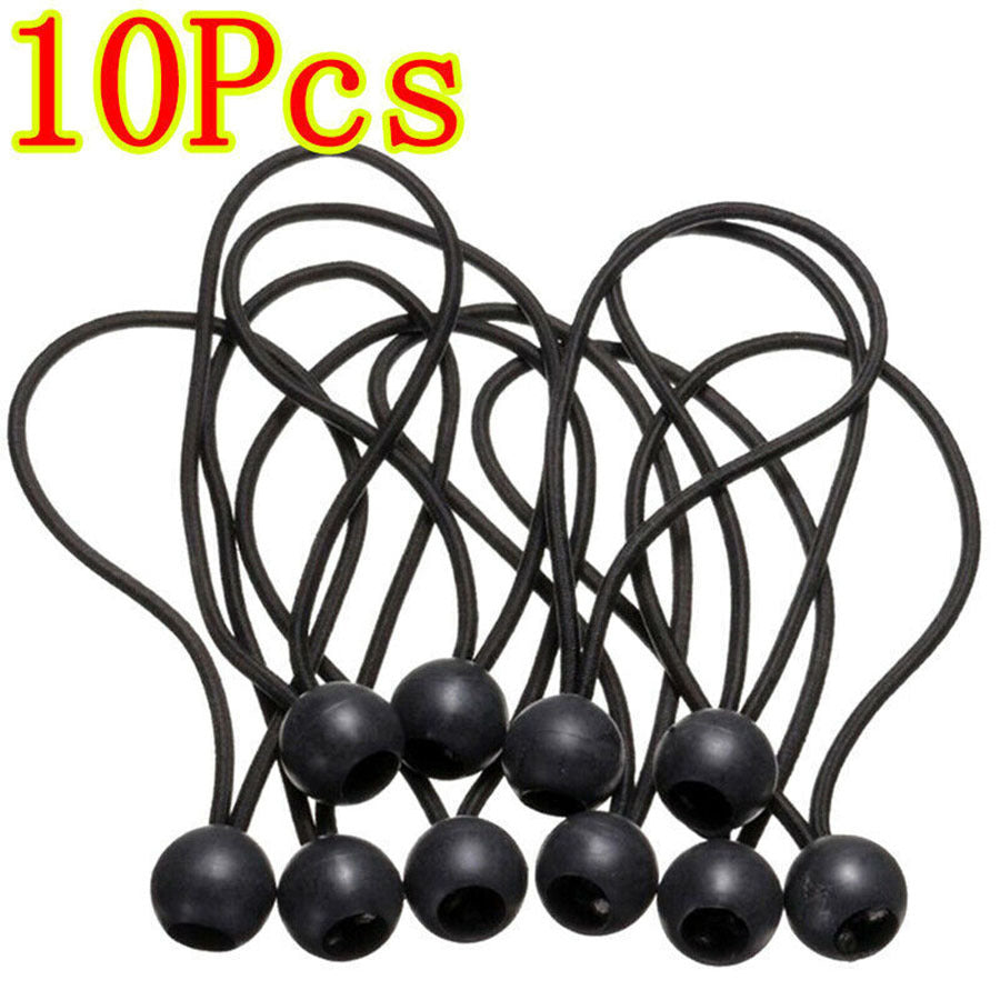 10 20 50pcs Ball Bungee Cords Plastic Ball Rope Outdoor Camping Tent Fixed