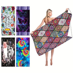 Boho Sandproof Beach Towels Fast Dry Beach Accessories