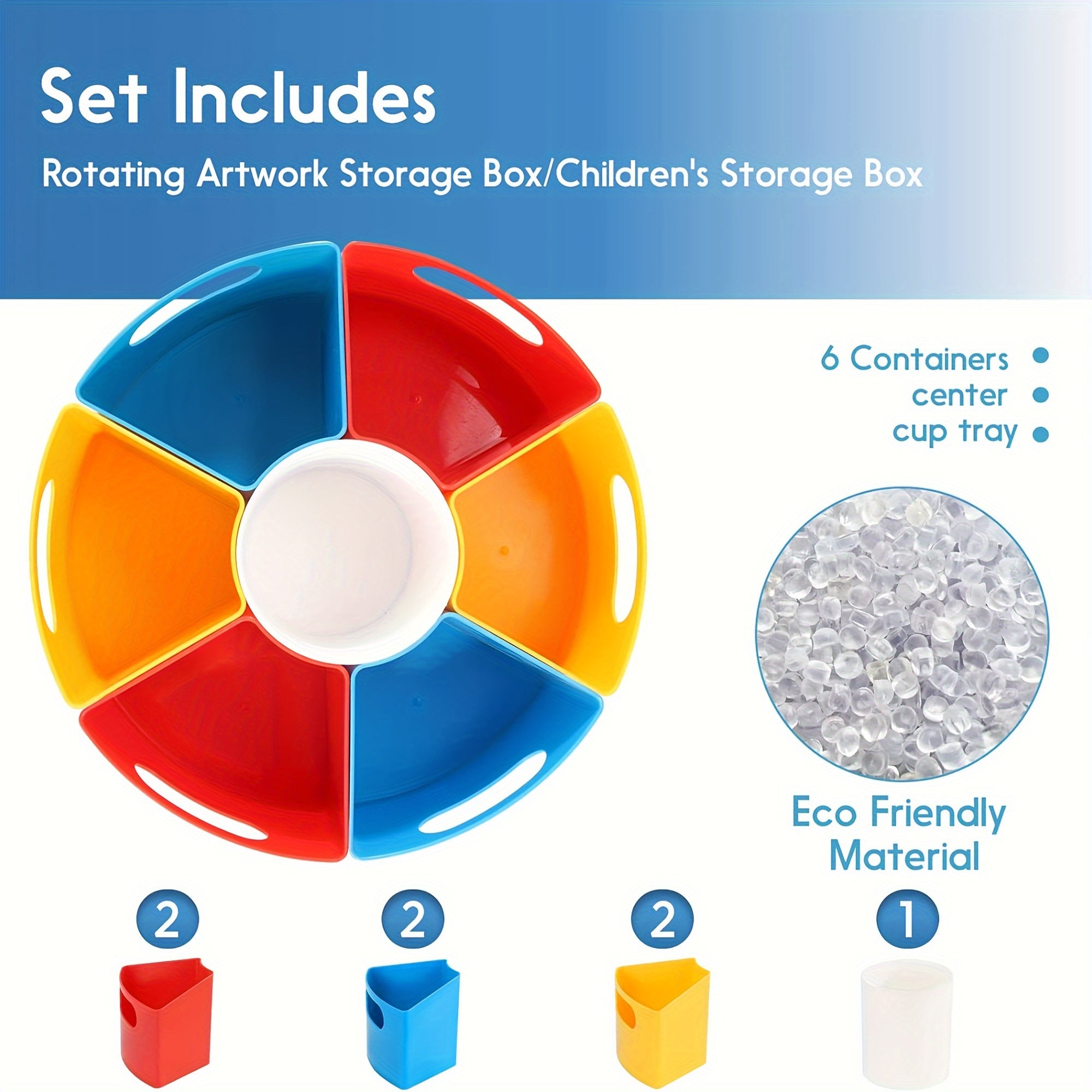 360 Degree Rotation Desk Organizer & Storage Rack for School & Office