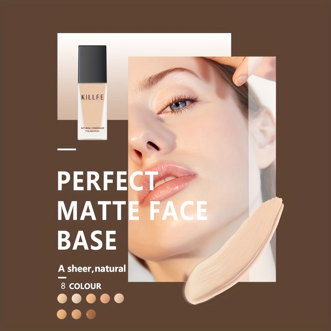 Full Coverage Liquid Foundation Concealer Makeup