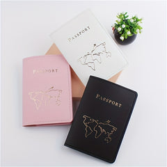 Map Pattern Passport Holder & Luggage Tag Set