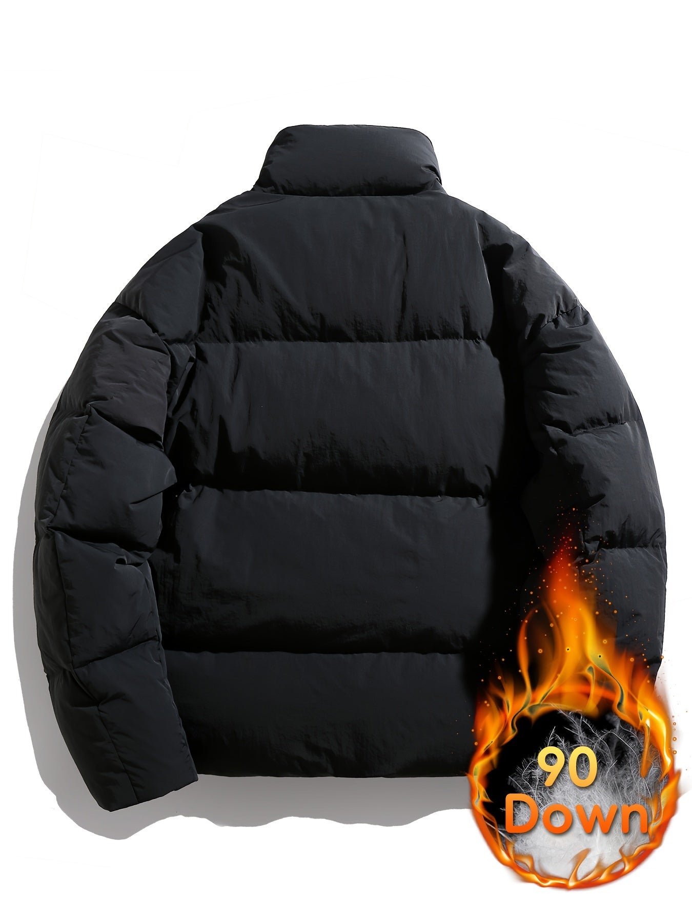 Women's Loose Winter Puffer Jacket Stand Collar