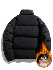 Women's Loose Winter Puffer Jacket Stand Collar