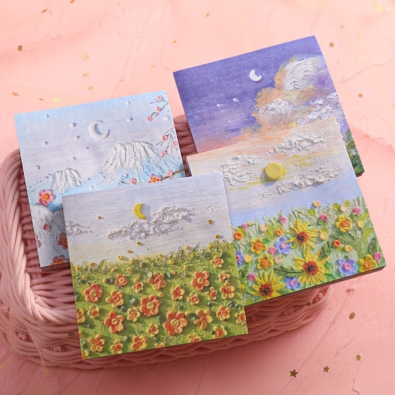 Vibrant Painting Sticky Notes for Students