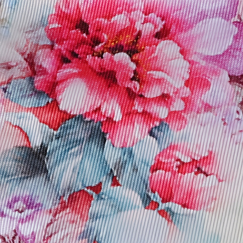 Colorful Peony Reversible Bucket Hat Tie Dye Gradient Fisherman Cap