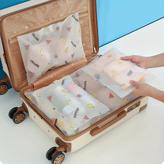 2pc Printed Travel Storage Bags Portable Organizer