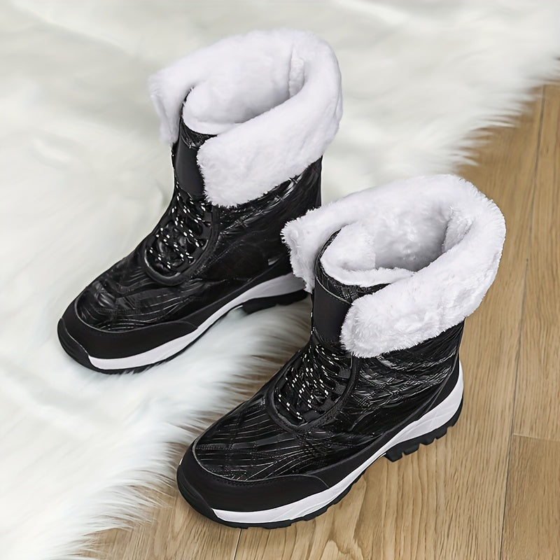 Women's Waterproof Snow Boots High Top Hiking Boots