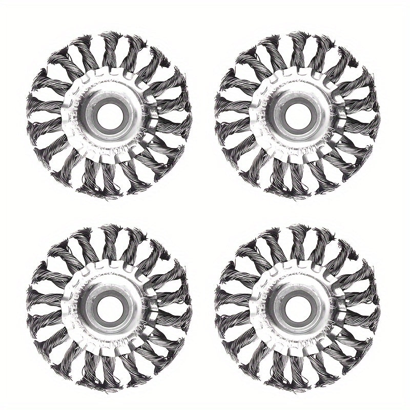 Wire Wheel Brush Twist Knotted Carbon Steel Wire Wheel for Angle Grinder