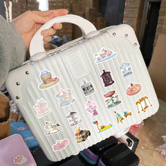 50pcs Amusement Park Cartoon Stickers for DIY Decoration Waterproof Sticker Pack