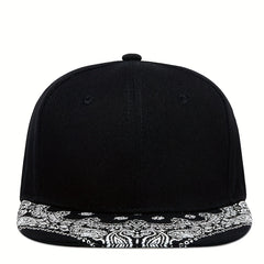 Hip Hop Snapback Hat Paisley Print Brim Adjustable Baseball Cap Lightweight