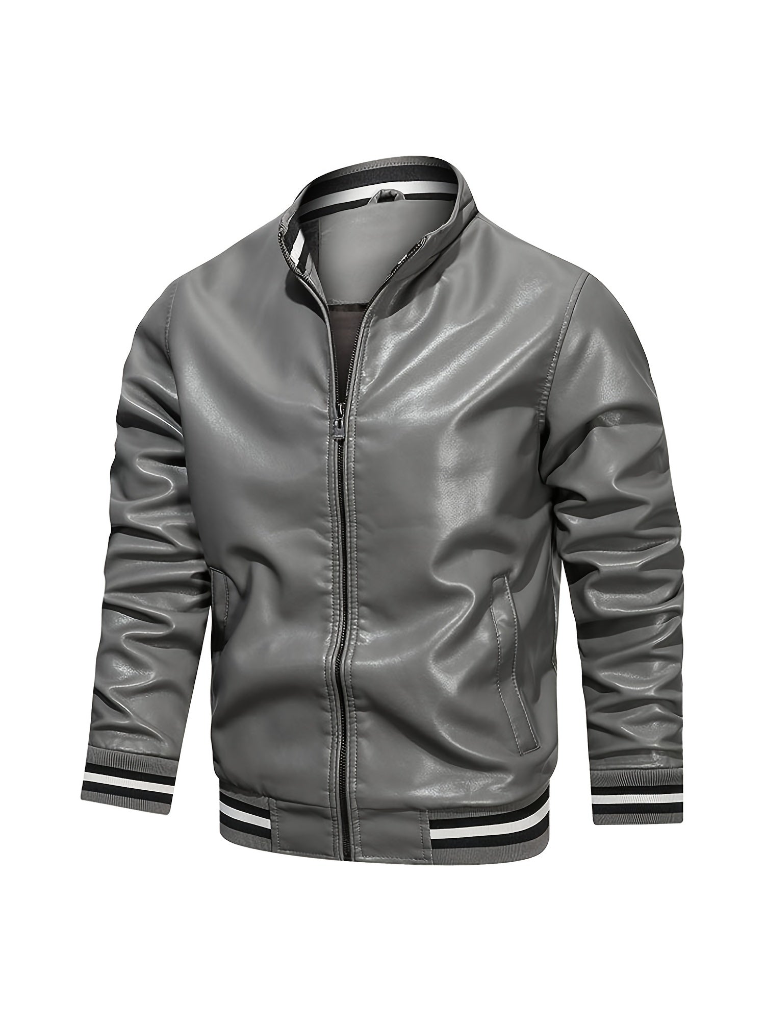 Men's Casual PU Leather Jacket for Autumn & Winter