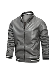 Men's Casual PU Leather Jacket for Autumn & Winter