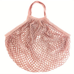 Short Handle Mesh Bag Regular Shoulder Carrying Net Shopping Bag Reusable