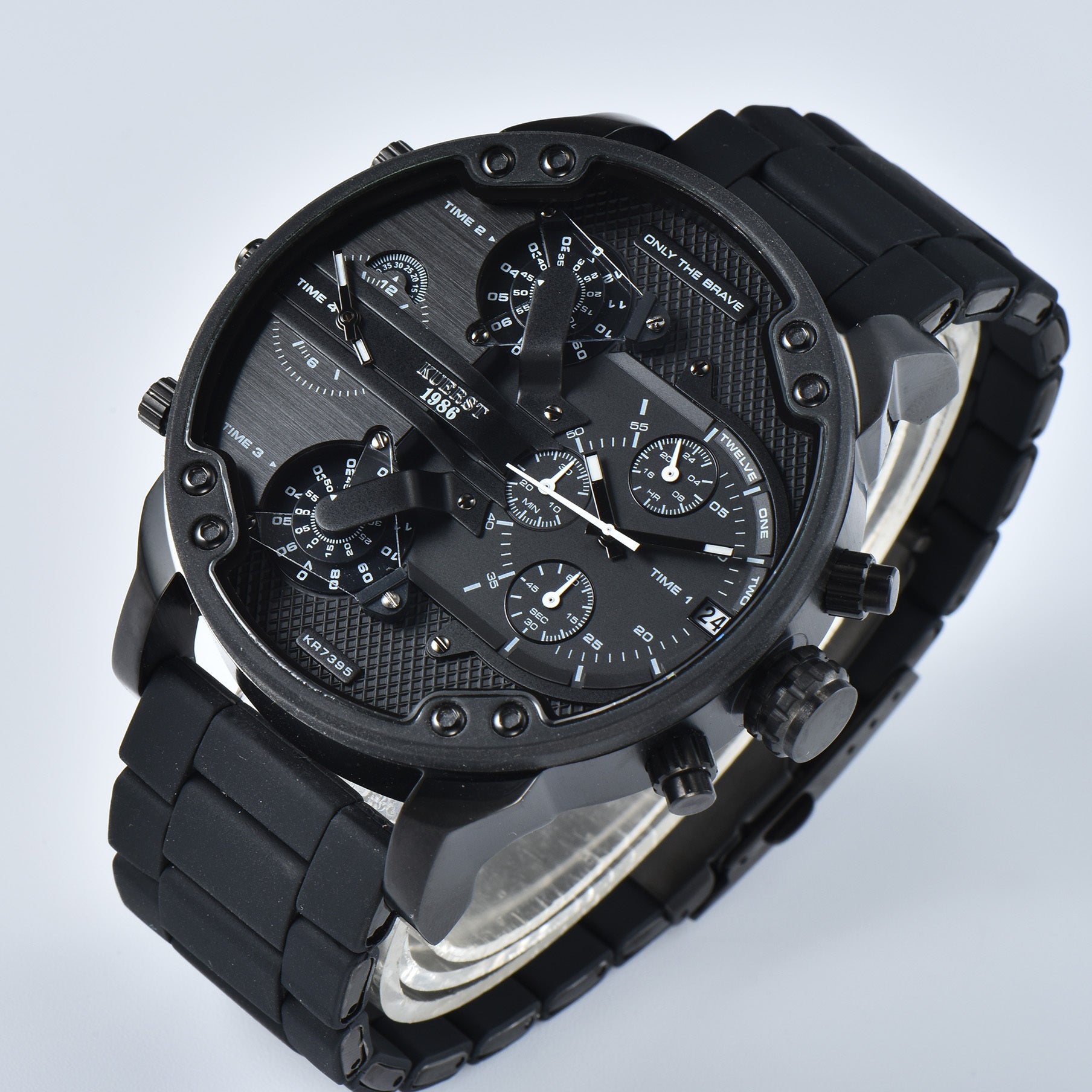 KUERST Large Dial Steel Wrist Watch Gift