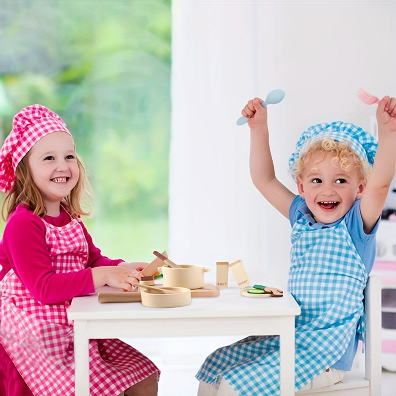 Wooden Cooking Set Toy High Quality Paint Smooth Surface No Burrs