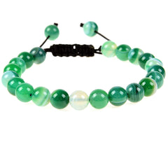 Natural Healing Power Gemstone Beads Adjustable Bracelet