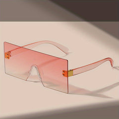 Square Oversized Sunglasses UV400 Sun Shades for Vacation