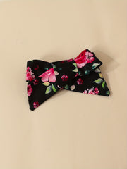 2pc Baby Girls Floral Print Dress & Headband Set Clothes