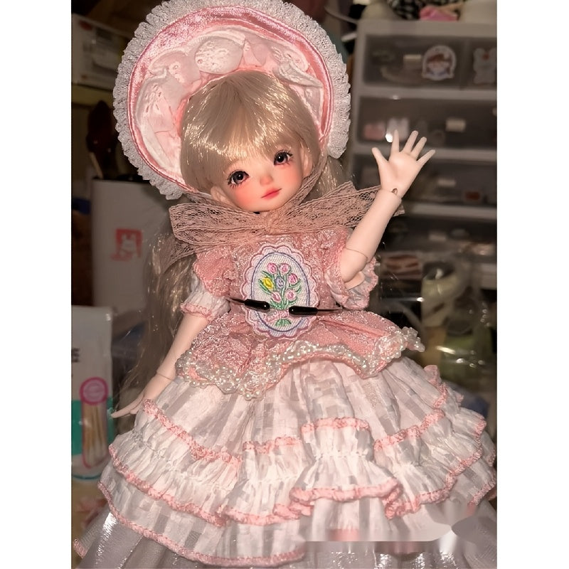 Handcrafted BJD Doll Outfit Set with Delicate Details and Accessories