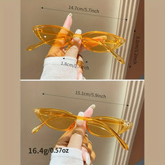 Y2K Cat Eye Sunglasses UV400 Sun Shades For Beach Party Club