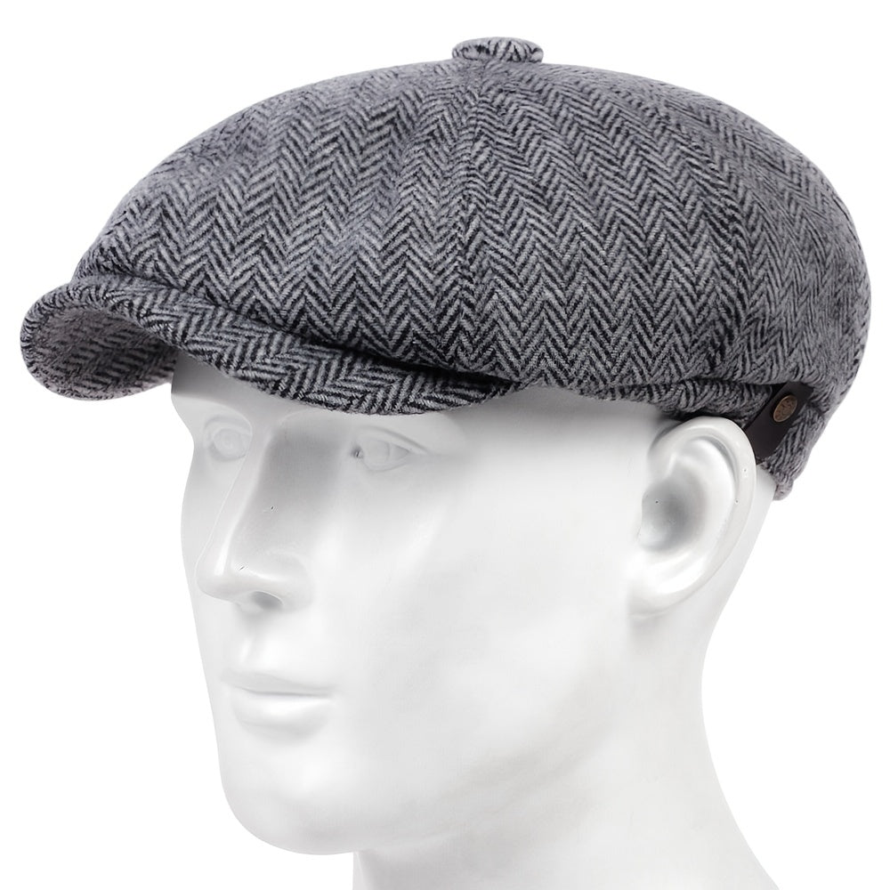 Fluffy Newspaper Men's Beret in 3 Colors