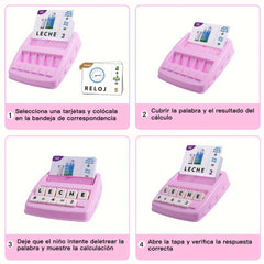 Spanish 2 in 1 Matching Letter & Math Toy for Kids