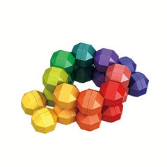 Autism Sensory Fidget Toy 3D Polyhedron Rainbow Ball - Perfect Christmas Gift