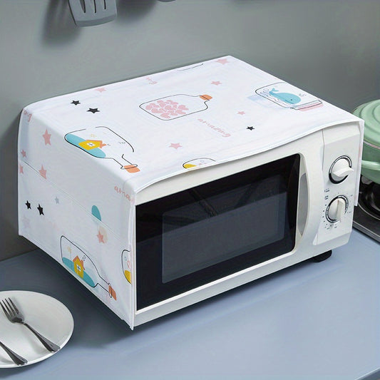 Cartoon Microwave Dust Cover Kitchen Oven Cover Towel Home Texti