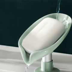 Leaf Shaped Soap Box Drain Soap Teay Countertop Bathroom Accessories