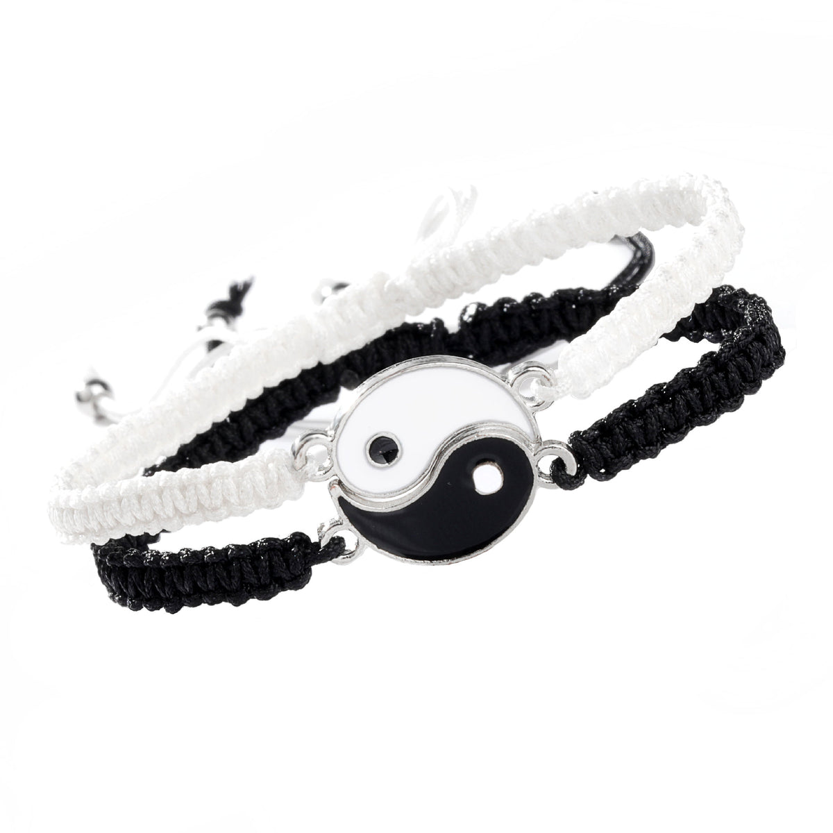 2Pcs Yin Yang Friendship Bracelets Set for BFFs