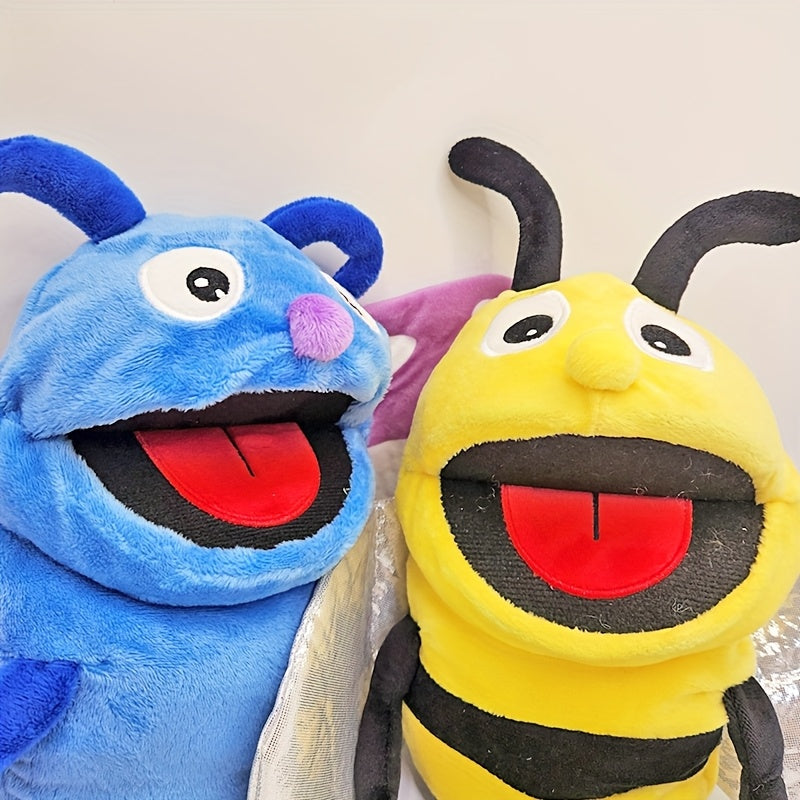 Whimsical Butterfly & Bee Plush Puppets Set
