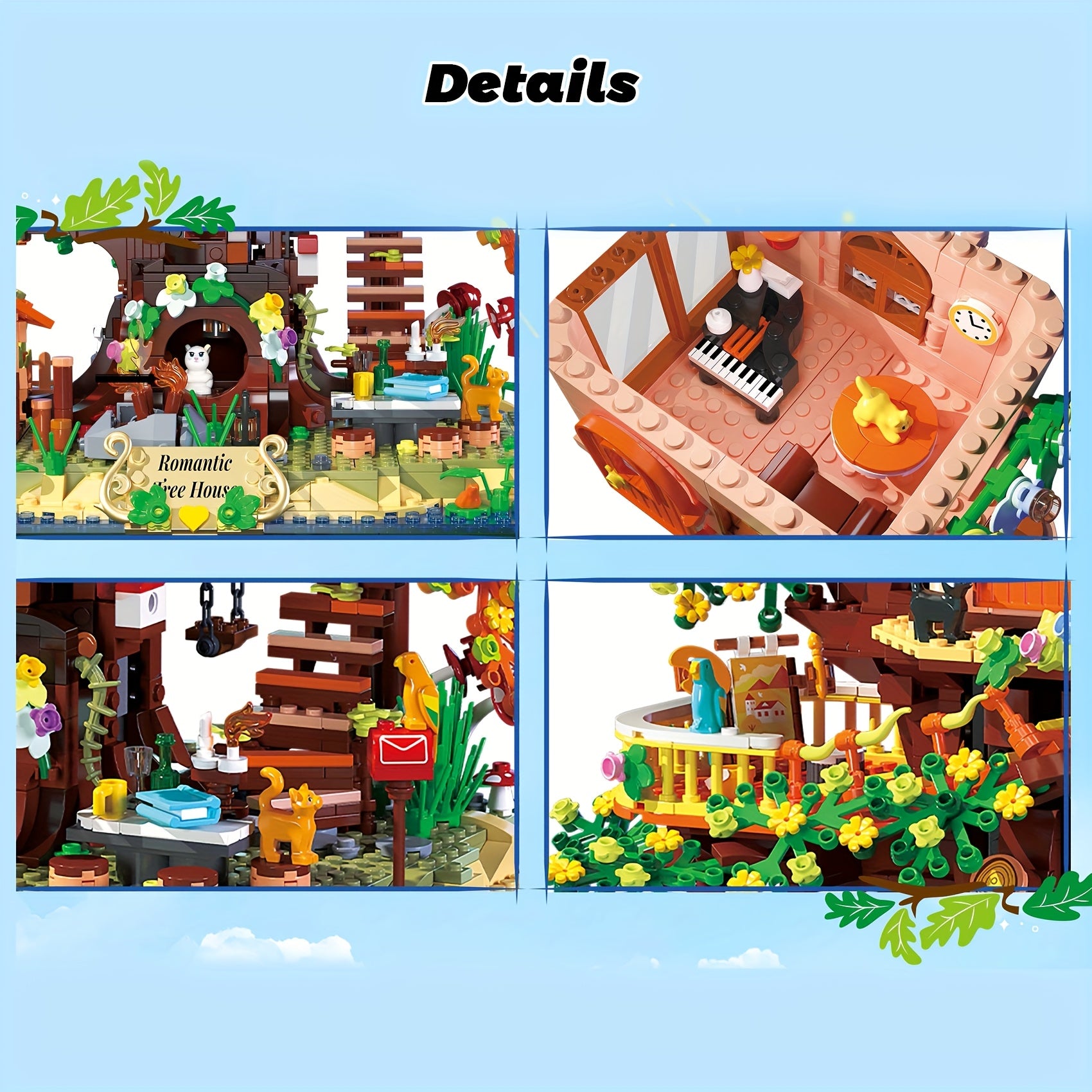 Tree House Building Blocks Set for Adults