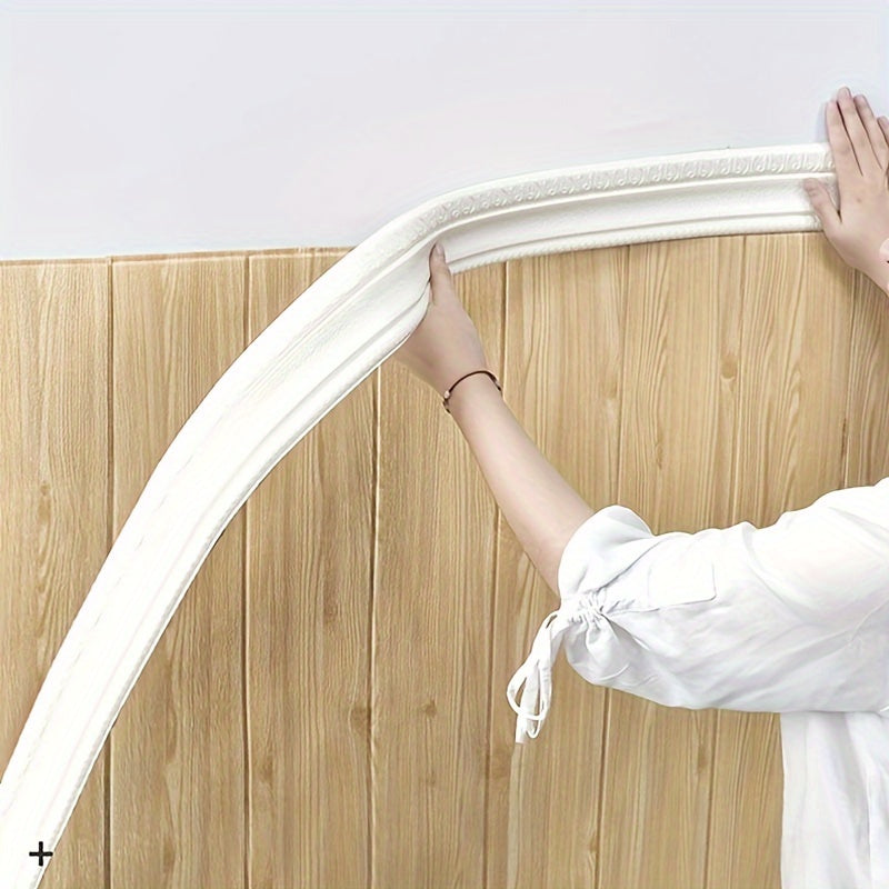 Foam Molding Trim 3D Wall Lines Wallpaper Border Home Office Hotel DIY