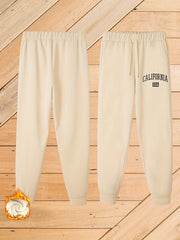  Harem Trousers with Fleece Liner