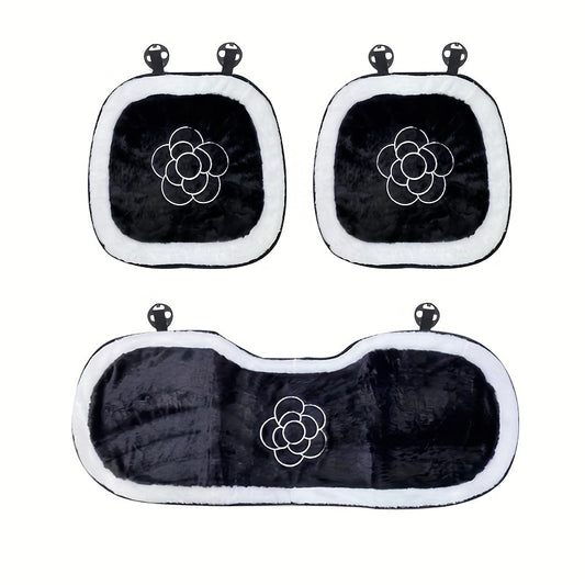Car Seat Cushion Winter Warm Plush Seat Cushion Nonslip Universal 1pc