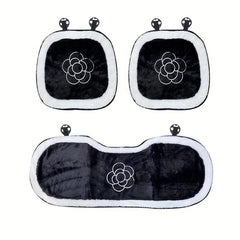 Car Seat Cushion Winter Warm Plush Seat Cushion Nonslip Universal 1pc