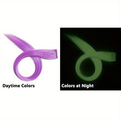 4-Piece Glowing Hairpieces for Nighttime Events, Music Festivals, and Clubs