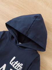 Hooded Long Sleeved Bodysuit Trousers Set for Baby Boy