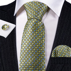 Men's Tie, Handkerchief, Cufflinks Set for Wedding Party