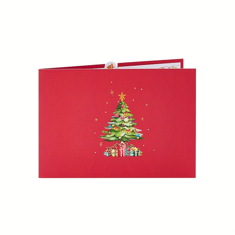 Merry Christmas 3D Pop Up Card - Christmas Tree Greeting Card