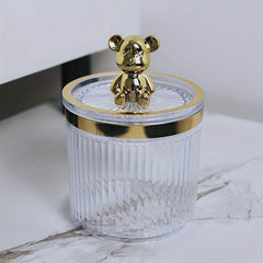 Cute Bear Cotton Pad Holder for Storage