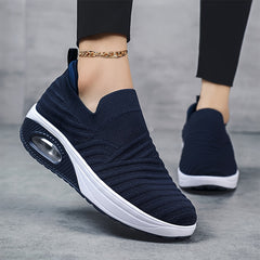 Women's Air Cushion Walking Shoes Shock Absorption Slip on Sneakers