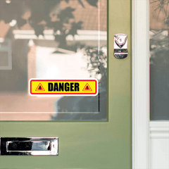 Anti-collision Reminder Stickers for Industrial Warehouse, Set of 3 Sheets
