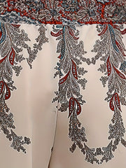  Boho Pants Women's Joggers Elastic Waist Paisley Print