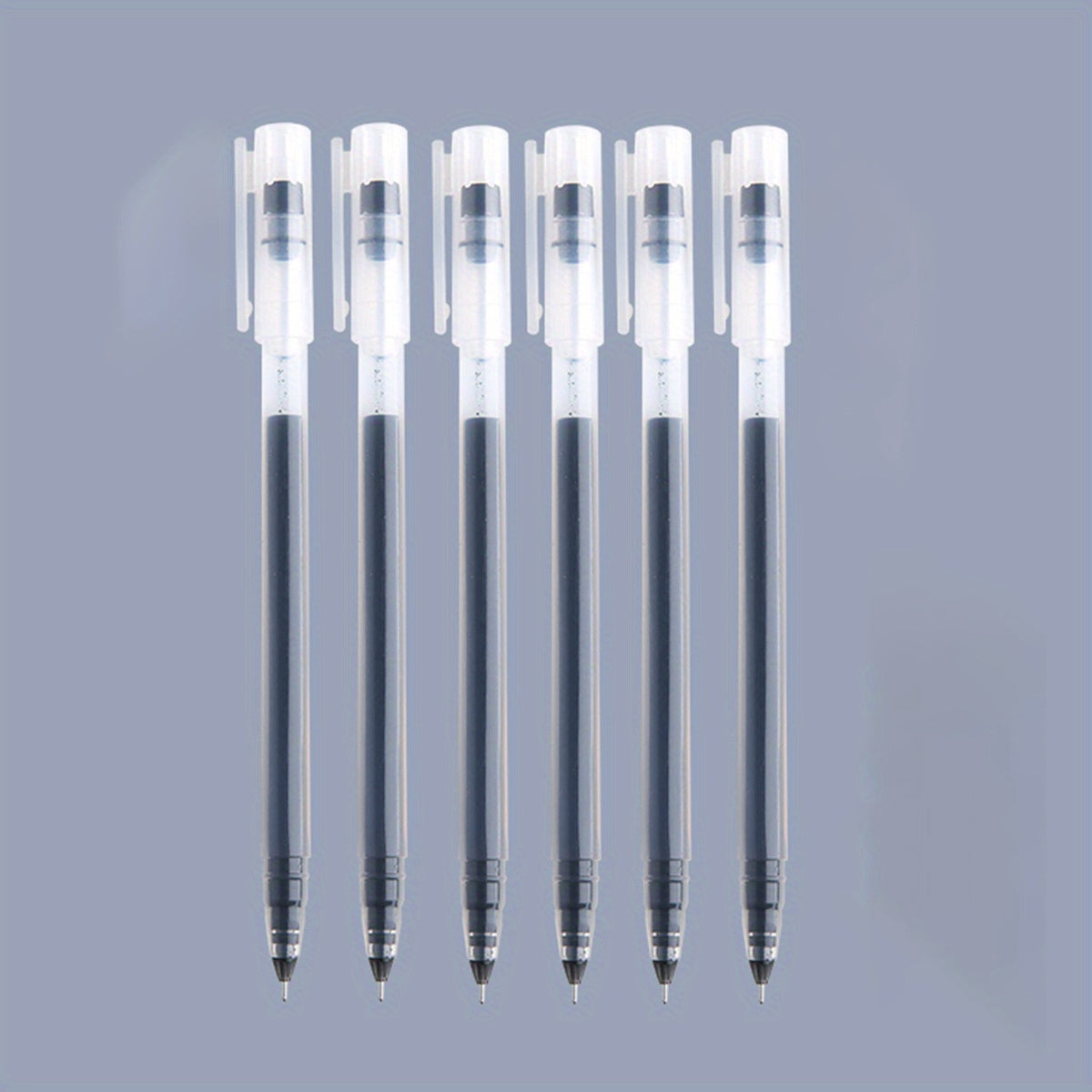 6pcs/10pcs Large Capacity 0.5mm Needle Tube Gel Pen for Students Office Writing