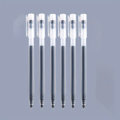 6pcs/10pcs Large Capacity 0.5mm Needle Tube Gel Pen for Students Office Writing