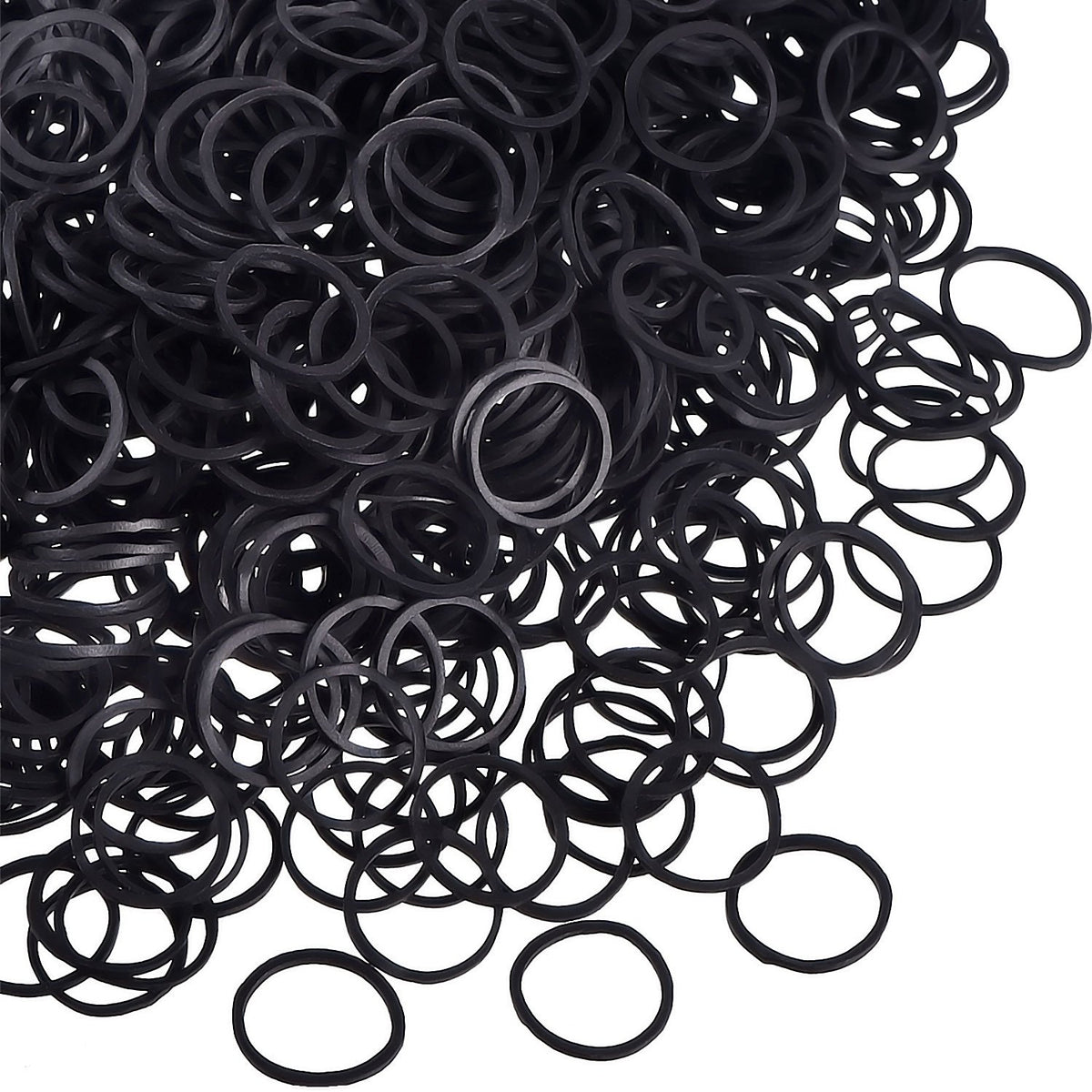100pcs Mini Rubber Bands Soft Elastic Bands for Women Hair Braids